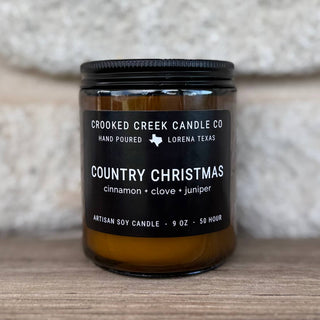 Country Christmas Candle