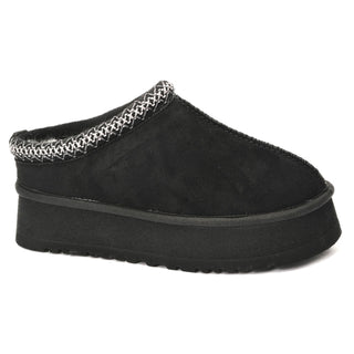 Pillow Talk Faux Suede Platform Mule Slipper by Corkys