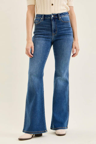 Soft Tide Charlotte high-rise flare jeans by Judy Blue