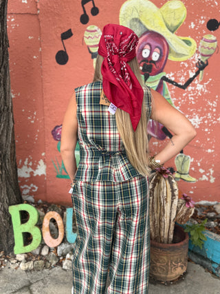 Hunter Plaid Patch Pocket Pants