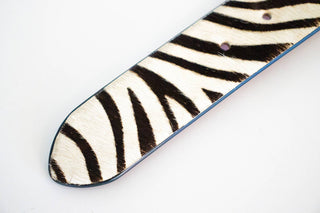 Spur Zebra Hair-On-Hide Belt