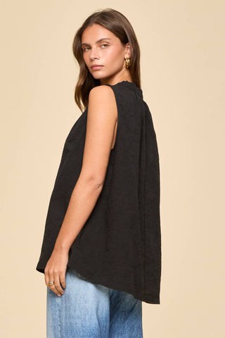 Tali Midnight Shirred Blouse