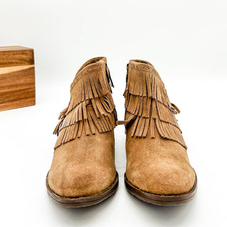 Kepang Suede Fringe Ankle Boot