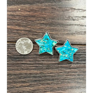 Star Gemstone Stud Earrings