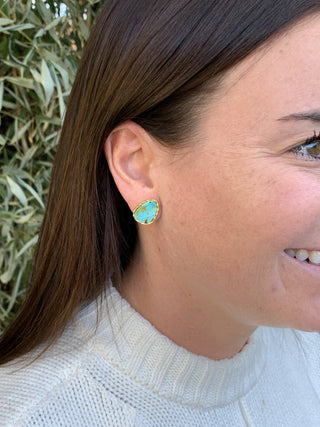 Turquoise Dreams Stud Earrings