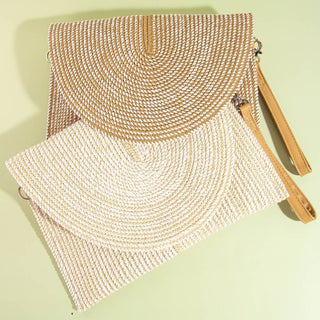 Amelia Paper Woven Clutch Bag