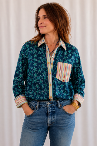 Eleanor Retro Star Button-Up