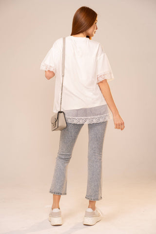 Sage & Saddle Mesh Top