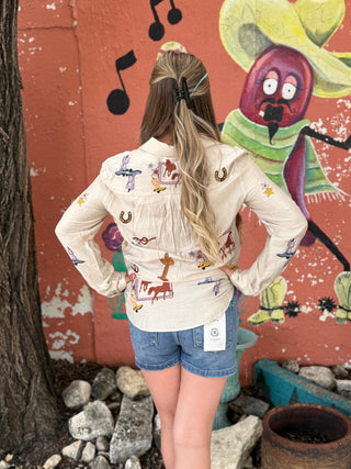 Wild Prairie Button-Up Top
