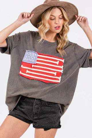 Emmie Jo American Flag Top