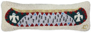 Thunderbird Longboat Hooked Pillow
