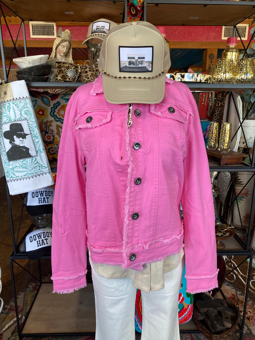 Audrey Jacket in Hot Pink