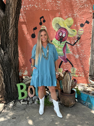 Janie Boho Mini Dress