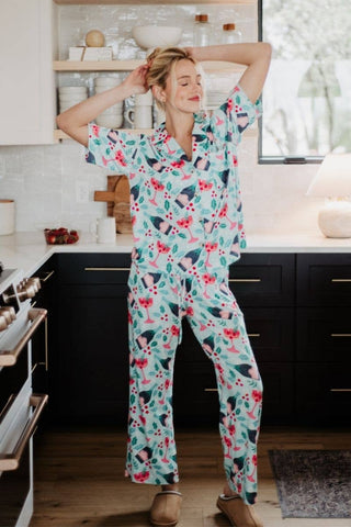 Holly Toast Christmas Pajama Set