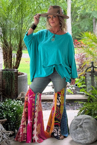 Rowena Be Free Turquoise Top  by Jaded Gypsy