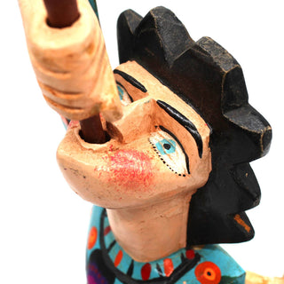 Angel with Trumpet Wooden Figurine