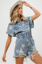 Load image into Gallery viewer, Jolena Vintage Star Romper
