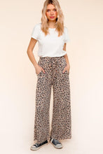 Load image into Gallery viewer, Leopard Print Taupe Black Side Pocket Pants