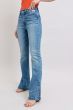 Load image into Gallery viewer, Tummy Control Vintage Wash Side Slit Judy Blue Bootcut Jeans