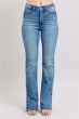 Load image into Gallery viewer, Tummy Control Vintage Wash Side Slit Judy Blue Bootcut Jeans