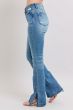 Load image into Gallery viewer, Tummy Control Vintage Wash Side Slit Judy Blue Bootcut Jeans