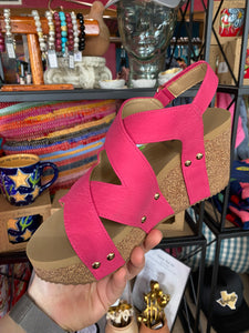 Tori Wedge by Volatile - Hot Pink
