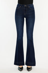 High Rise Dark Wash Flare Jeans by Kan Can