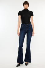 Load image into Gallery viewer, High Rise Dark Wash Flare Jeans by Kan Can