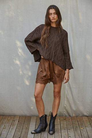 Lace Latte Shorts