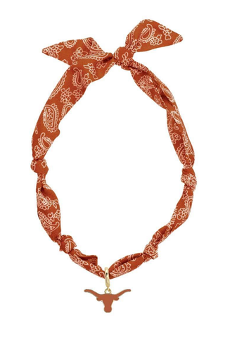 Texas Longhorns Scarf Necklace