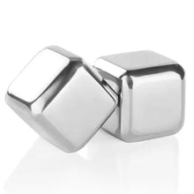 Load image into Gallery viewer, Glacier Rocks Stainless Steel Ice Cubes | Set of 2