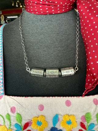 Barrel Bead Navajo Pearl Necklace