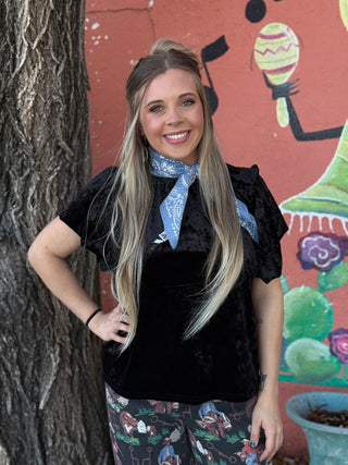 Night Velvet Top by Ivy Jane