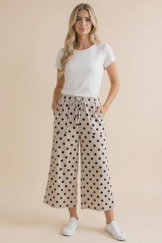 Moonstone Dot Wide Pants