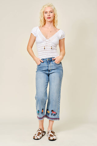 Mustang Trail Cropped Jeans