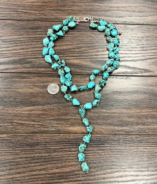 Turquoise Rock Necklace