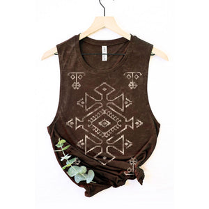 Lucille Aztec Mineral Tank Top