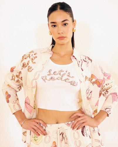 Coquette Western Button Up Shirt