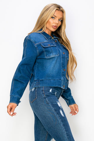 Sweet Side Medium-Wash Denim Jacket
