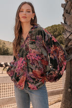 Load image into Gallery viewer, Dee Velvet Flower Print Top