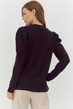 Load image into Gallery viewer, Dillon Ribbed Puffed Sleeve Top