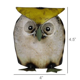 Twilight Guardian Reclaimed Metal Owl