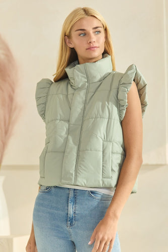 Sage Puffer Vest