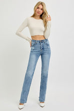 Load image into Gallery viewer, Tummy Control High Rise Straight Distressed Jeans by Risen