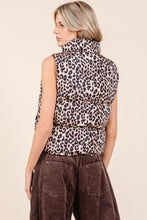 Load image into Gallery viewer, Leopard Puffer Vest