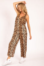 Load image into Gallery viewer, Leopard V-Neck Jumpsuit