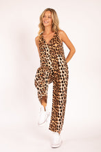 Load image into Gallery viewer, Leopard V-Neck Jumpsuit