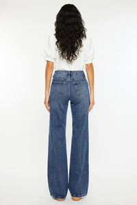 Grommet High Rise 90's Flare Jeans by Kan Can