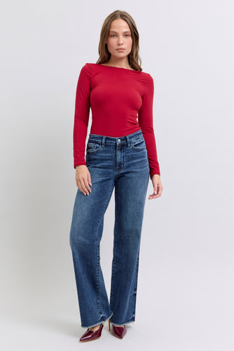 Mid Rise Wide Leg With Tint Judy Blue Jeans