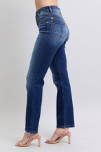 Load image into Gallery viewer, Vintage Wash Thermal Straight Judy Blue Jeans